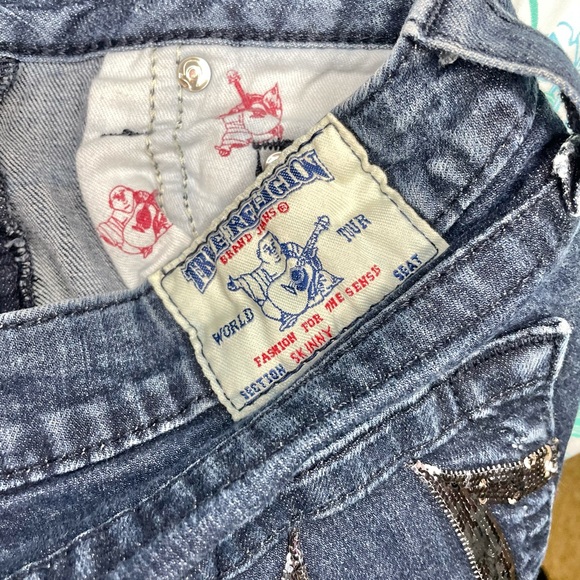 True Religion Sequin Skinny Jeans - Picture 9 of 16